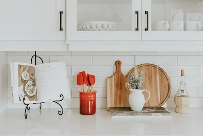 Custom kitchen island detail showing open-concept design and premium hardware